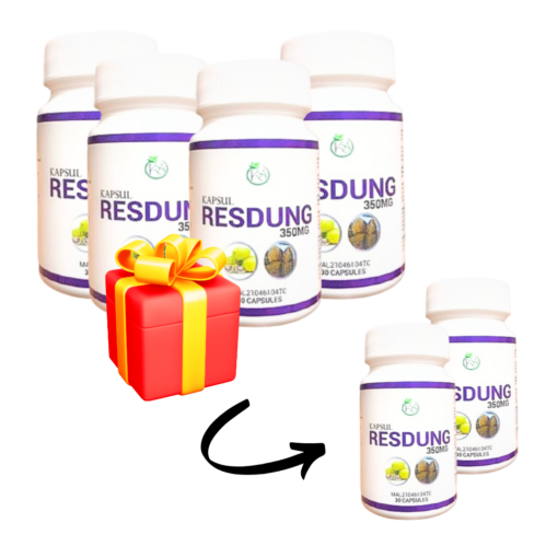 4 PERCUMA 2 BOTOL KAPSUL RESDUNG